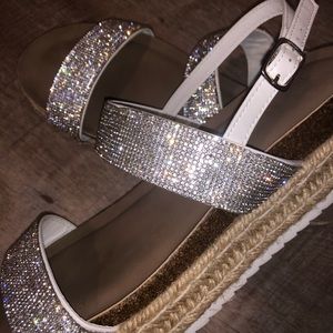Torrid rhinestone platform sandals